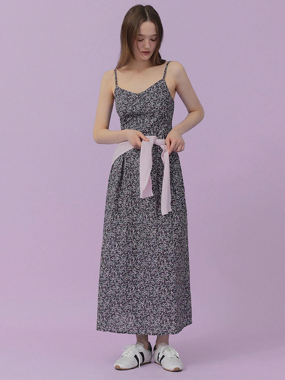 TWEE Hayden Small Floral Long Dress (with Shawl Cardigan Set)