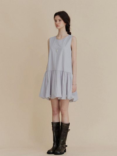 TWEE Low-Rise Shirring Sleeveless Dress