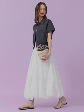 TWEE NOTINE Strap Balloon Long Skirt