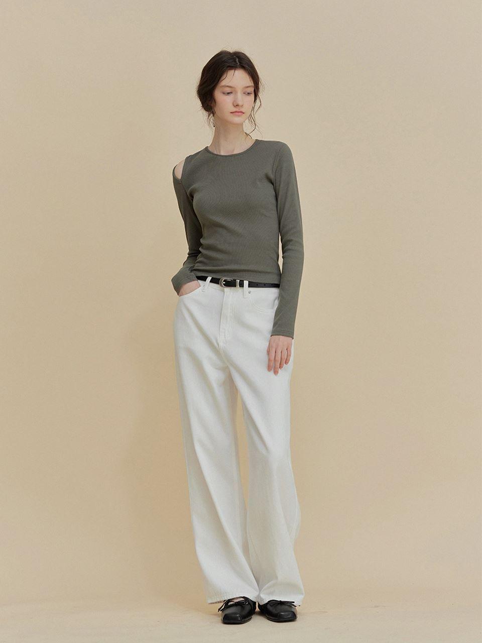TWEE Rough Straight Cotton Minimalist Pants