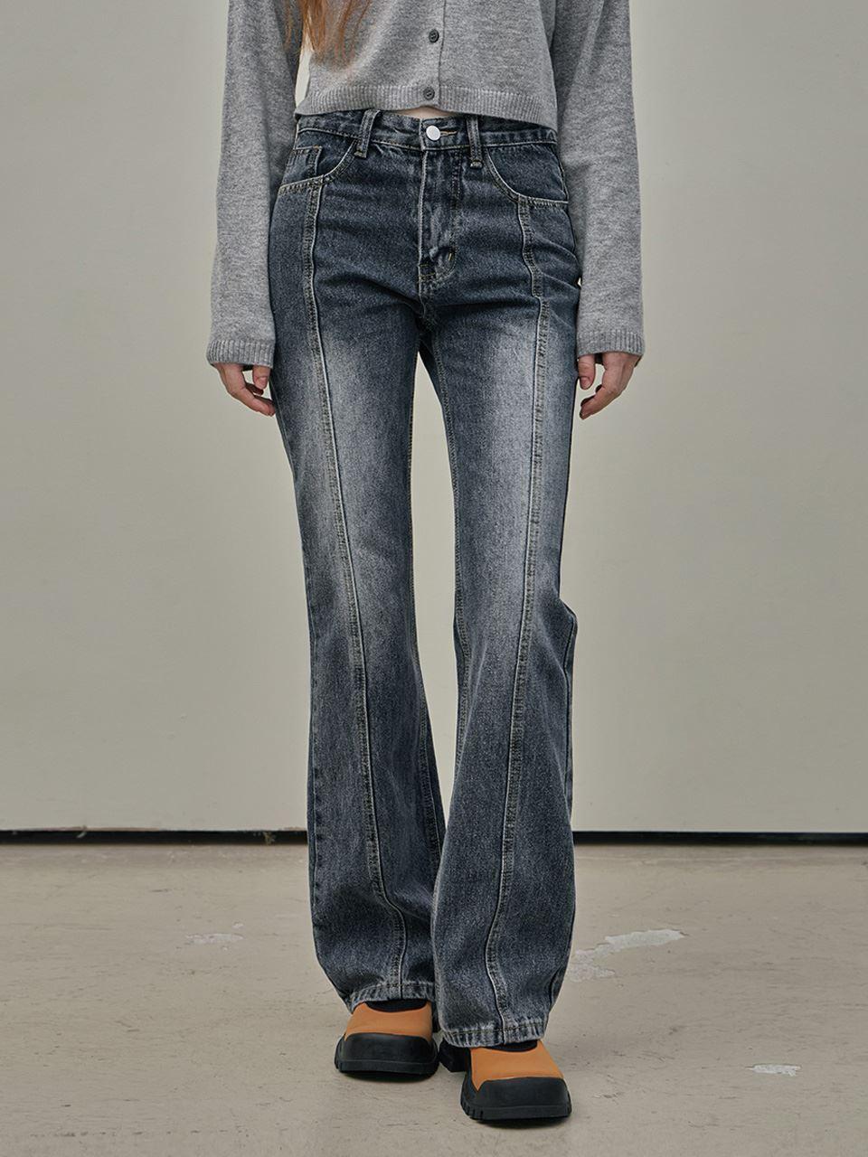 TWEE Ruid Slit Denim Bootcut Pants