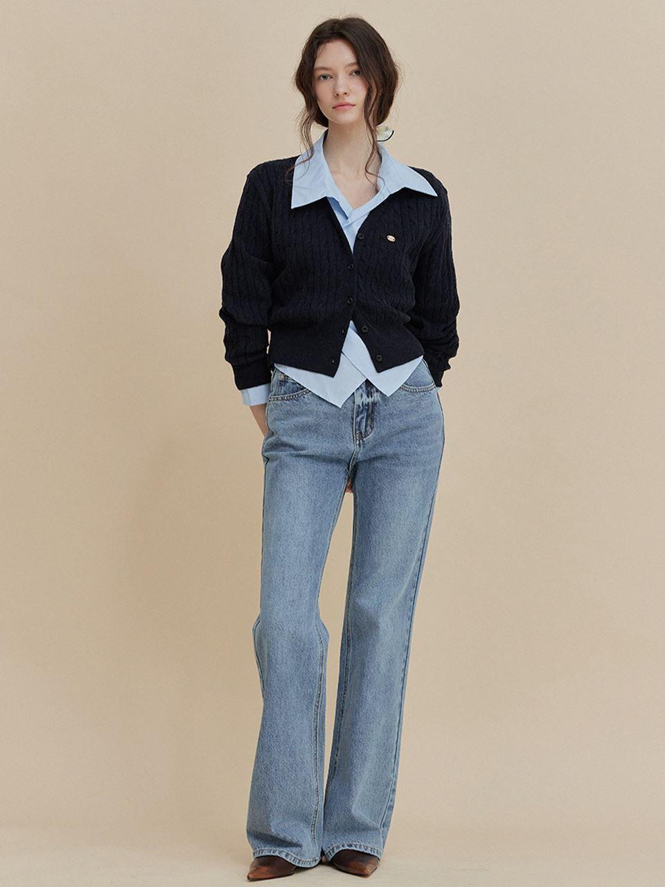 TWEE Straight Fit Cotton Denim Jeans