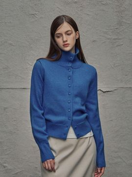 TWEE [TWEE] Cardi High-Neck button Wool Cardigan