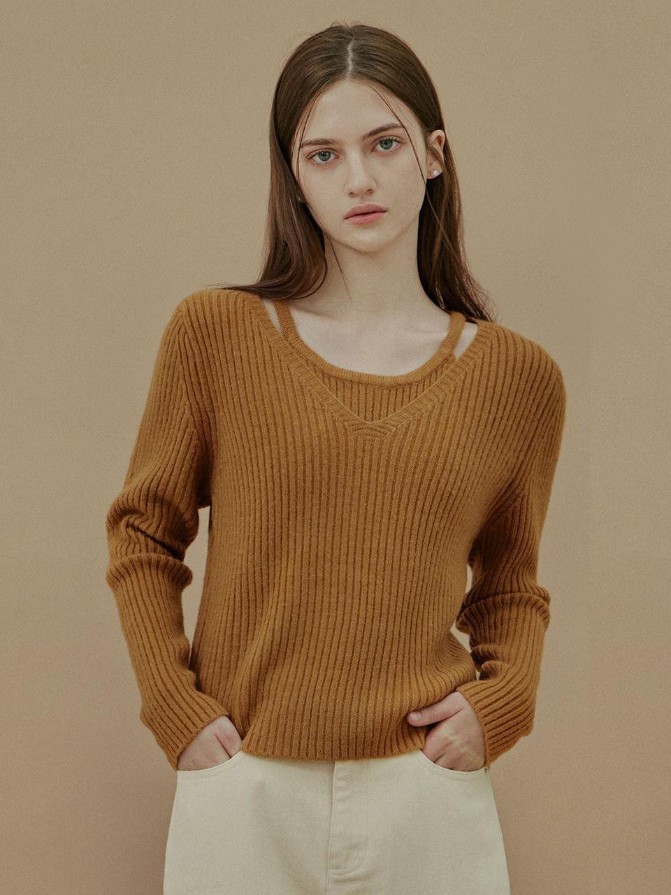 TWEE [TWEE] Dua Soft Layered Knitwear