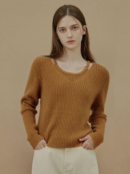 TWEE [TWEE] Dua Soft Layered Knitwear
