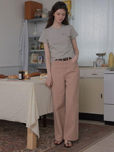 TWEE TWEE Pomit Straight Cotton Pants