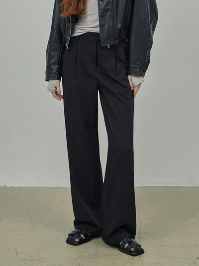 TWEE [TWEE] Shamon two-pleat wide slacks