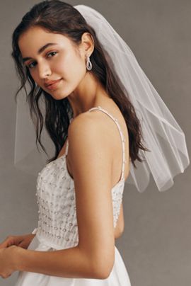 Twigs & Honey 23" Single Tier Clean Veil