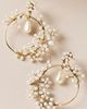 Twigs & Honey Freshwater Pearl Hoop Earrings - 1