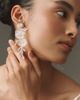 Twigs & Honey Silk Embroidered Drop Earrings - 2