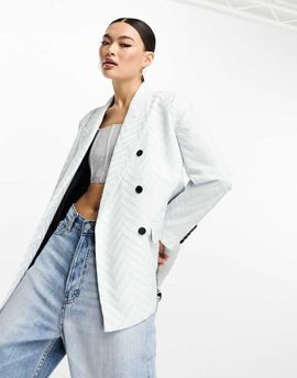 Twisted Tailor Twisted Tailor lace suit jacket in blue