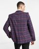 Twisted Tailor Twisted Tailor ladd suit jacket in navy and pink tartan plaid - 2