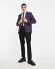 Twisted Tailor Twisted Tailor ladd suit jacket in navy and pink tartan plaid - 4