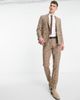 Twisted Tailor Twisted Tailor mepstead double breasted suit jacket in beige prince of wales check-Neutral - 2