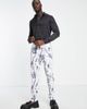 Twisted Tailor Twisted Tailor Tall lavadino skinny fit smart pants in white with floral print - 3
