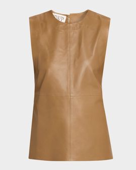 TWP Apron Tunic in Leather