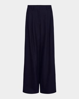 TWP Avery Wool-Silk Blend Wide-Leg Pants