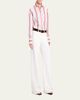 TWP Big Joe Striped Silk Button-Front Shirt - 2