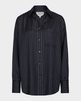 TWP Big Joe Striped Silk Shirt