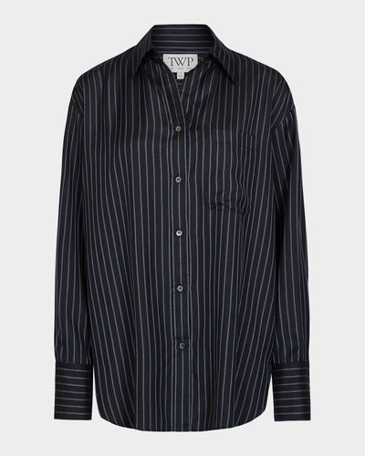 TWP Big Joe Striped Silk Shirt