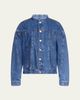 TWP Dawson Collarless Denim Jacket - 1