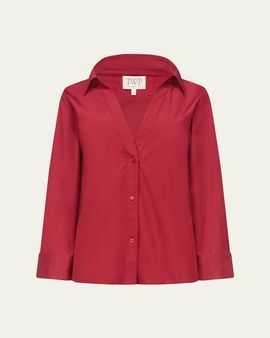 TWP Deep V Relaxed Shirt