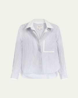 TWP Double Layer Boyfriend Shirt