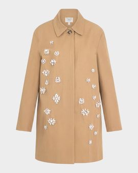 TWP Edinburgh Embellished Canvas Coat