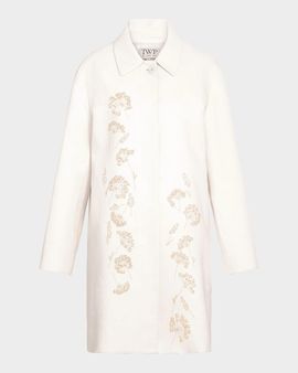 TWP Edinburgh Embroidered Linen Coat
