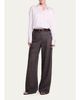 TWP Hudson Checked Pleated Straight-Leg Pants - 2