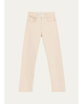 TWP Kent Cotton-Blend Straight-Leg Jeans