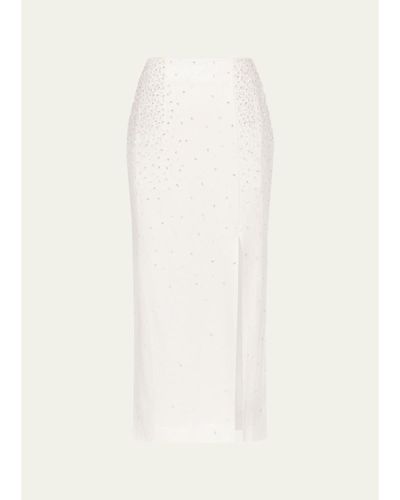 TWP Lady Like Embellished Midi Skirt