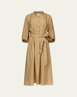 TWP Linen Maxi Shirtdress