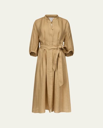 TWP Linen Maxi Shirtdress