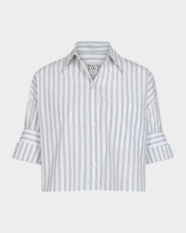 TWP Next Ex Shirt in Stripe Shirting