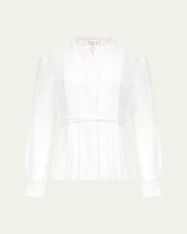 TWP Pleated Poet Blouse