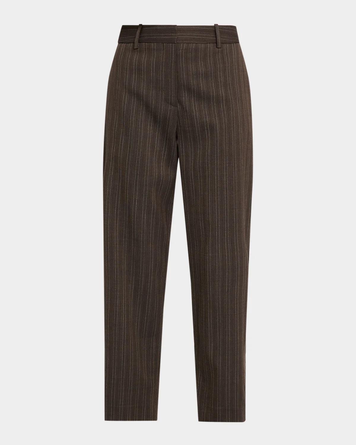 TWP Roberts Pinstriped Wool-Blend Straight-Leg Pants