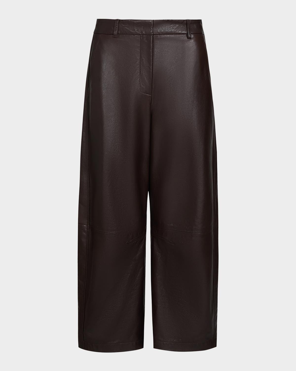 TWP Slouchy Wide-Leg Leather Pants