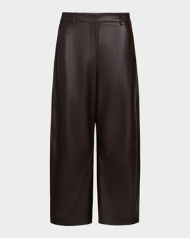 TWP Slouchy Wide-Leg Leather Pants