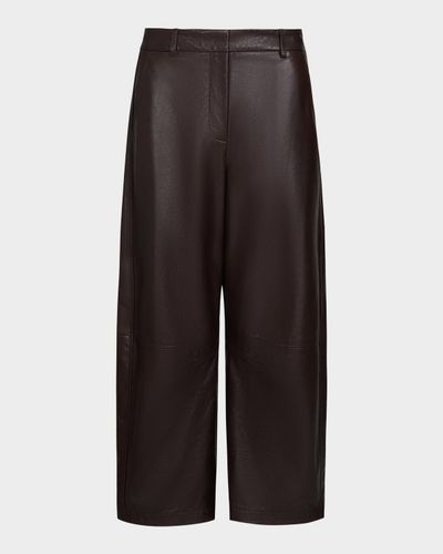 TWP Slouchy Wide-Leg Leather Pants