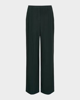 TWP Sulli Textured Pleated Straight-Leg Pants