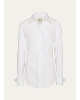 TWP The Night We Met Belted Button-Front Shirt