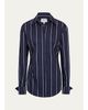 TWP The Night We Met Striped Cotton-Blend Shirt - 1