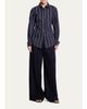 TWP The Night We Met Striped Cotton-Blend Shirt - 2