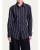 TWP The Night We Met Striped Cotton-Blend Shirt - 4