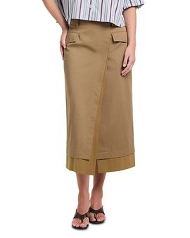 Twp Twp A Trip To The Met Cotton Midi Skirt