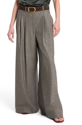 TWP TWP Avery Herringbone Wool Blend Wide Leg Pants
