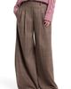 TWP TWP Avery Plaid Wide Leg Wool Blend Pants - 1
