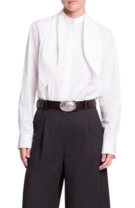 TWP TWP Cotton Tie Neck Shirt