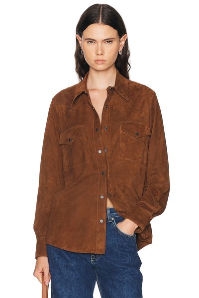 TWP TWP Cowboy Leather Travelin Soldier Top